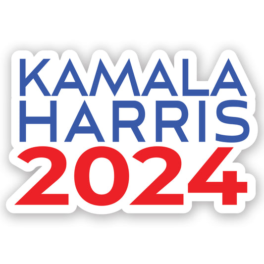 Harris 2024 Sticker - Support Kamala Harris for President - 7" x 4.5"