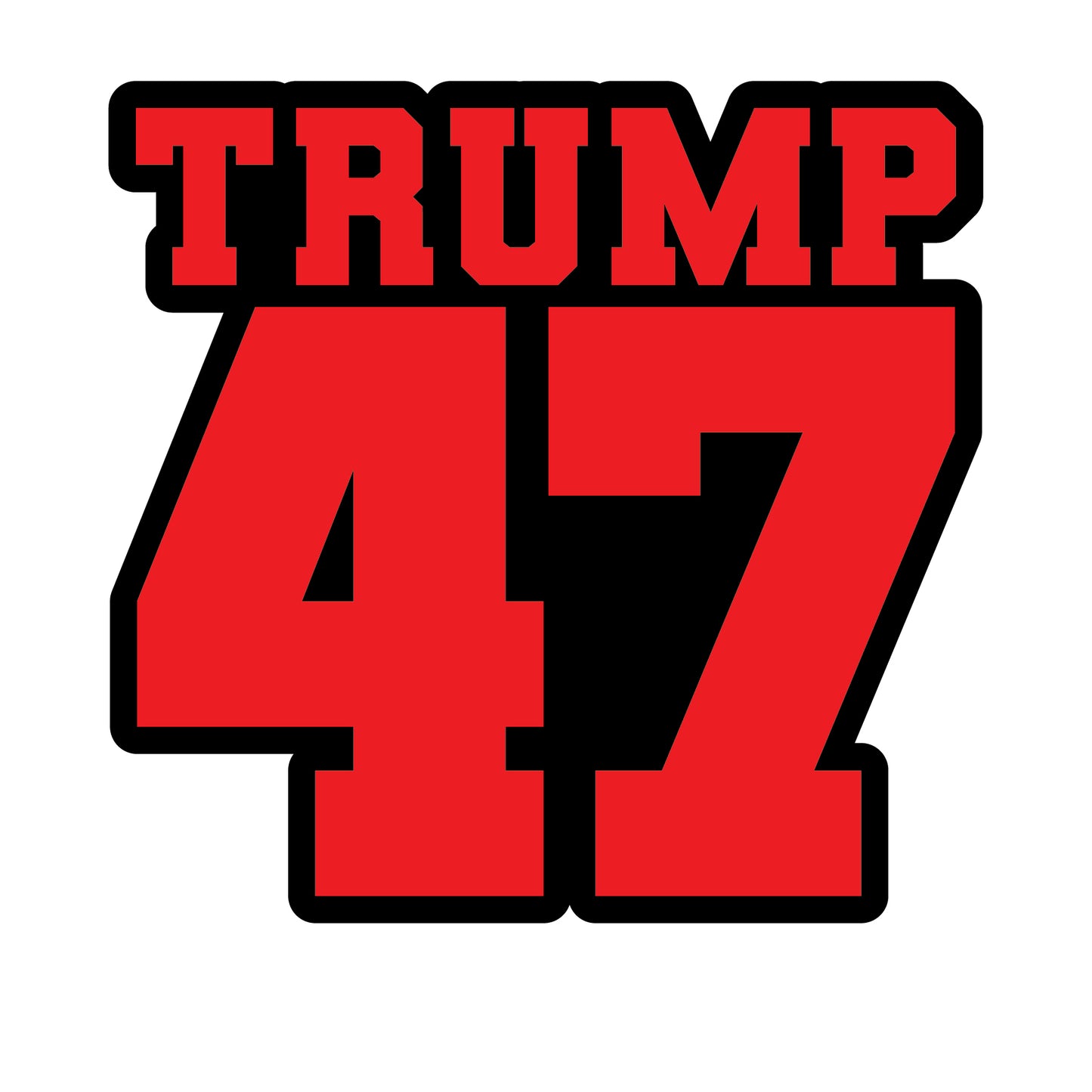 "Team Trump 47" Vinyl Sticker – Custom Colors & Sizes