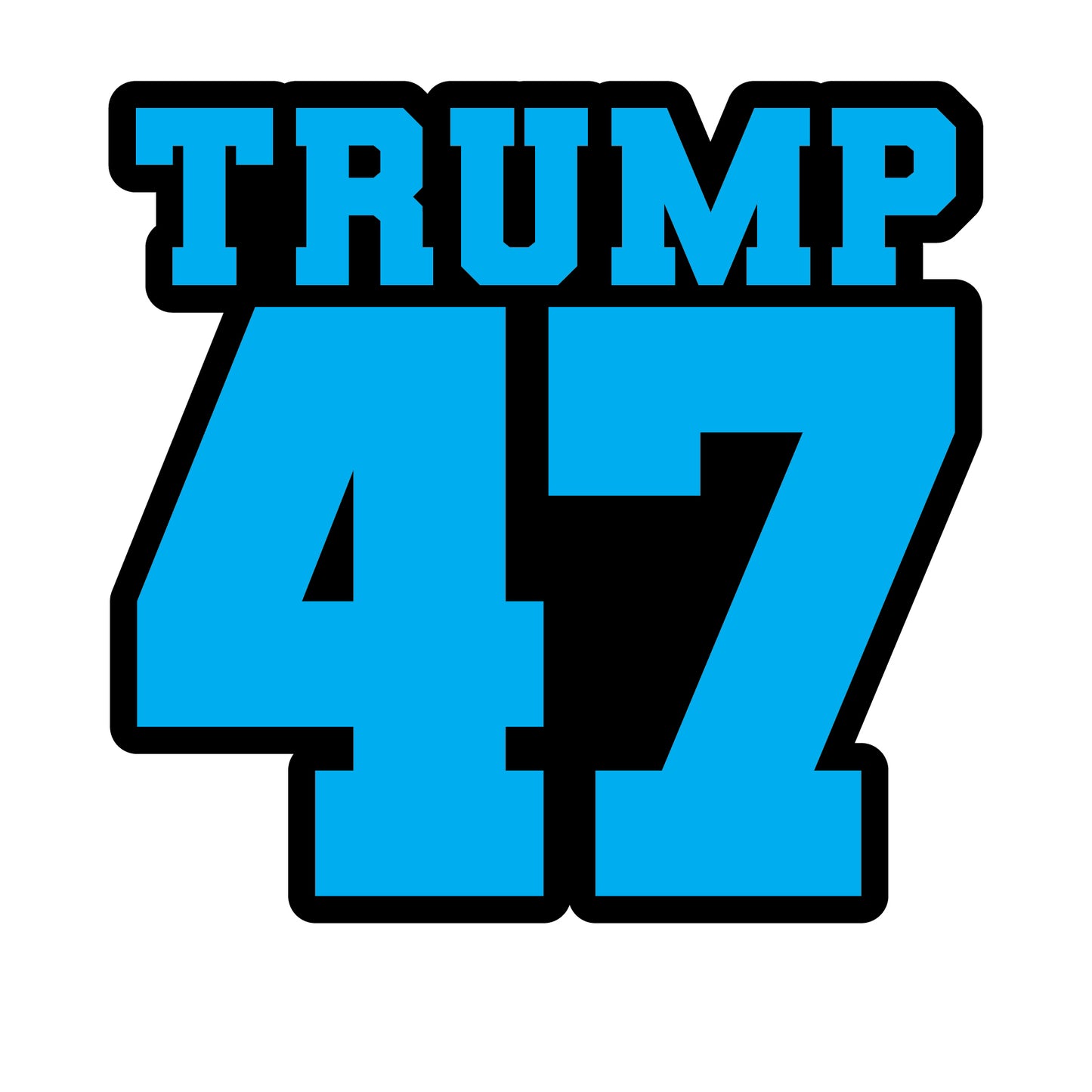 "Team Trump 47" Vinyl Sticker – Custom Colors & Sizes